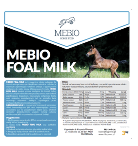 MEBIO FOAL MILK – mleko dla źrebiąt 3 kg